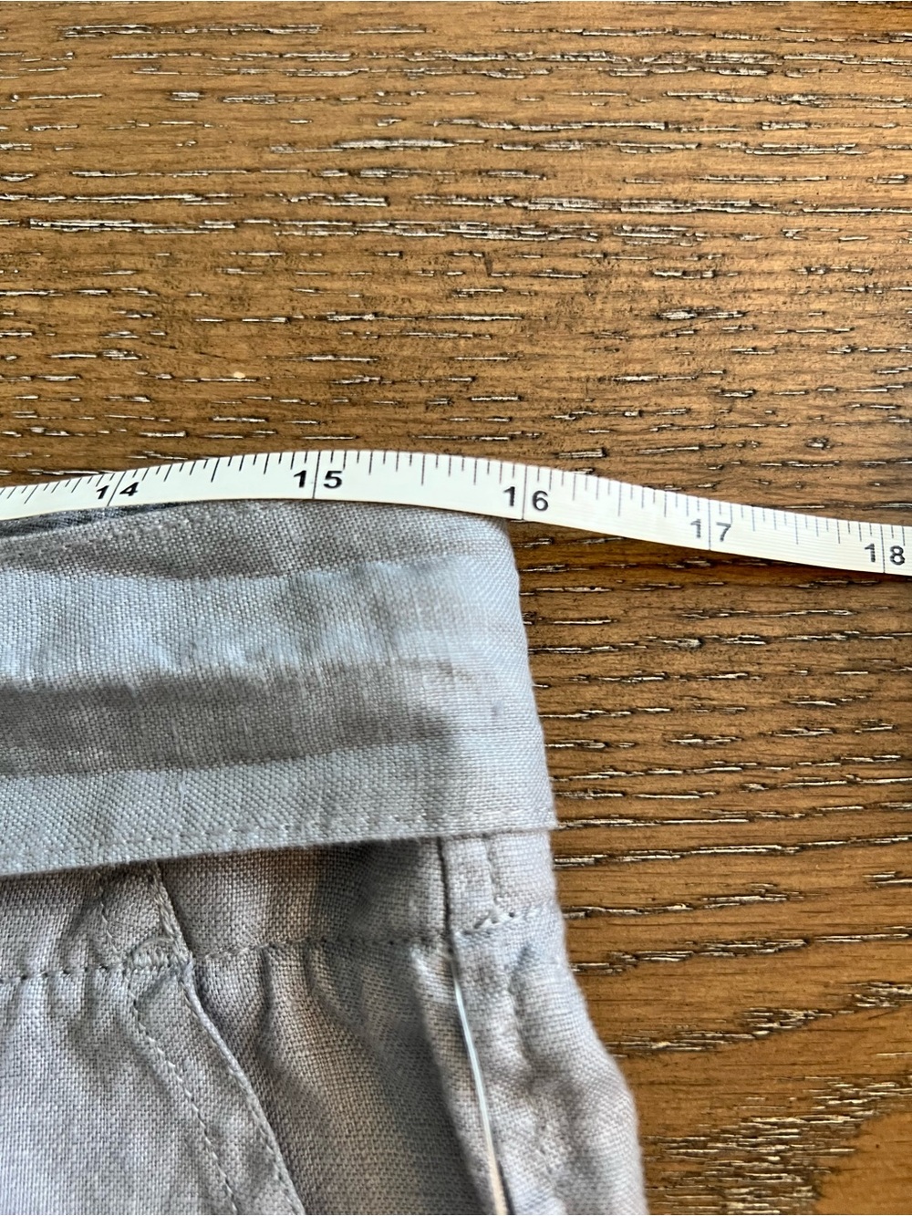Adrienne Vittadini Light Gray Wide-Leg 100% Linen Pants Size 8 NWOT - Picture 9 of 11